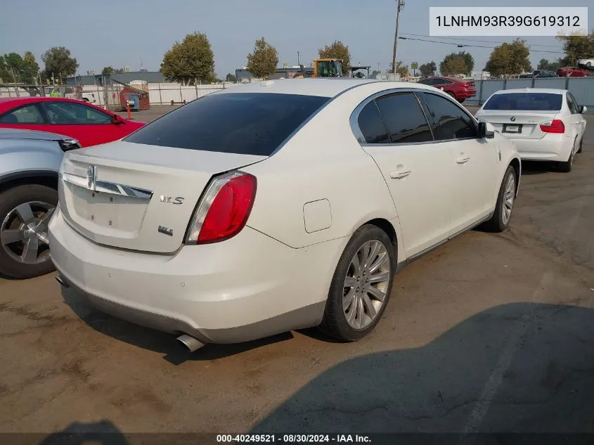 2009 Lincoln Mks VIN: 1LNHM93R39G619312 Lot: 40249521