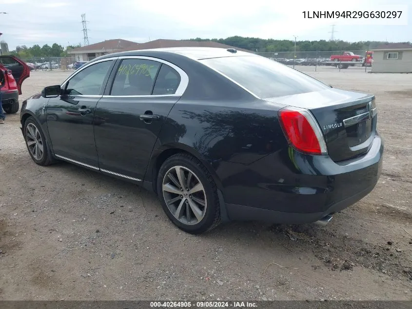 2009 Lincoln Mks VIN: 1LNHM94R29G630297 Lot: 40264905