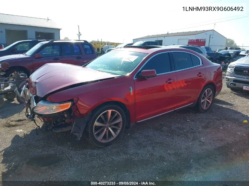 1LNHM93RX9G606492 2009 Lincoln Mks