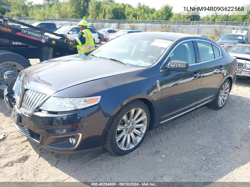 2009 Lincoln Mks VIN: 1LNHM94R09G622568 Lot: 40294000