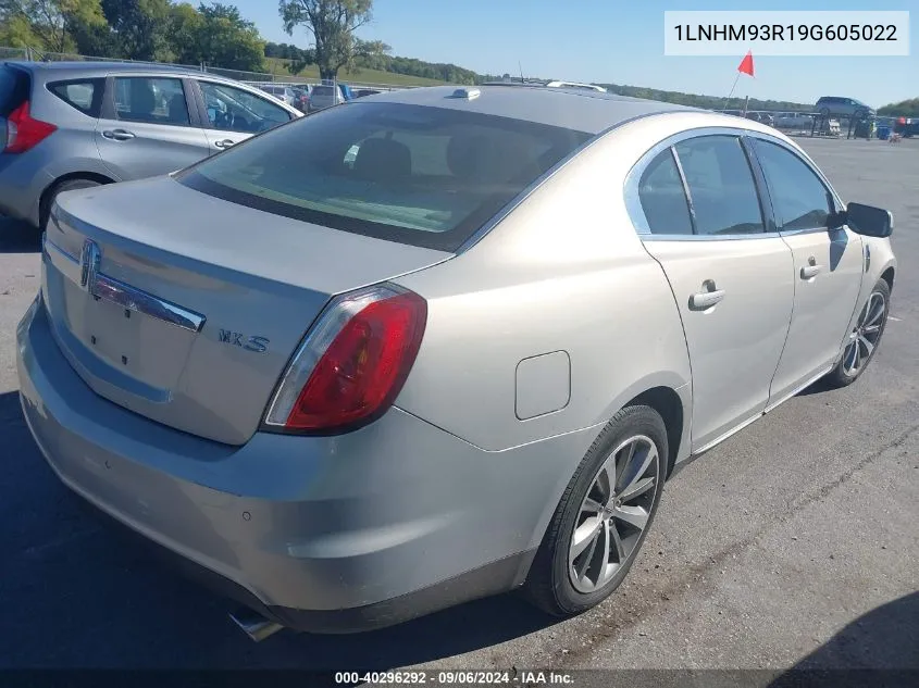 2009 Lincoln Mks VIN: 1LNHM93R19G605022 Lot: 40296292