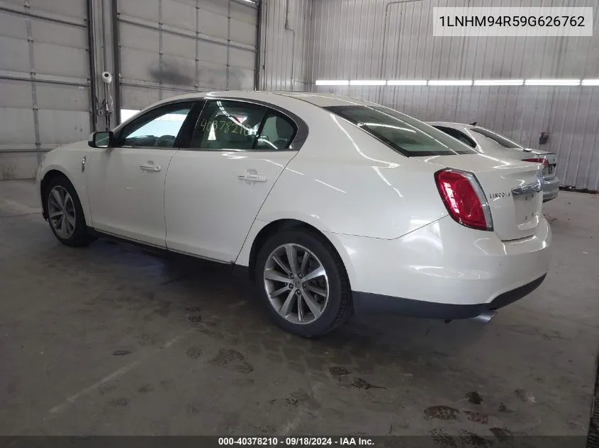 2009 Lincoln Mks VIN: 1LNHM94R59G626762 Lot: 40378210