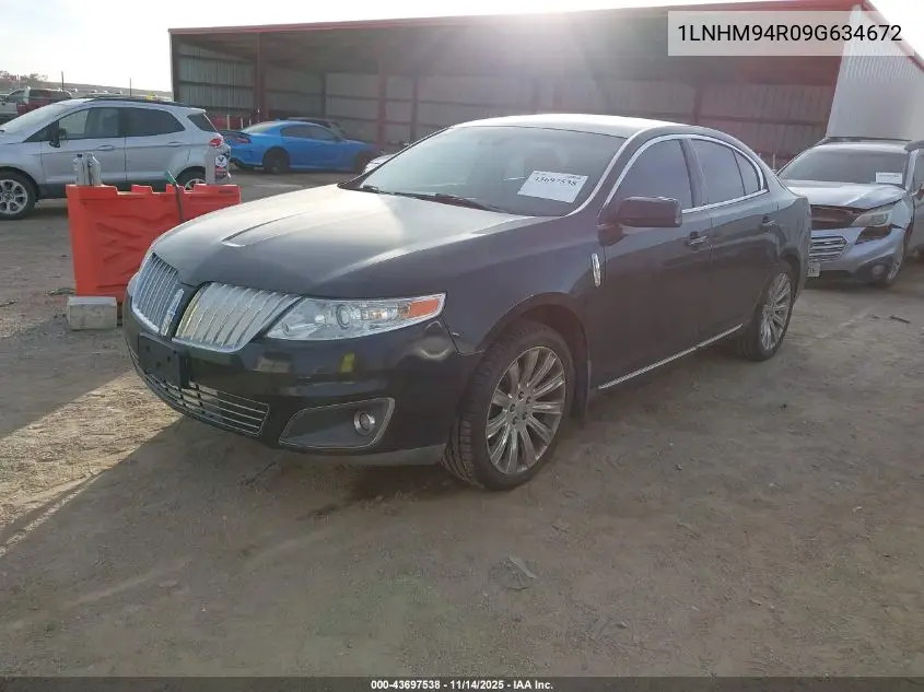 1LNHM94R09G634672 2009 Lincoln Mks