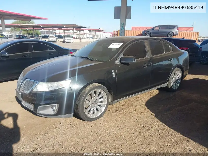 1LNHM94R49G635419 2009 Lincoln Mks