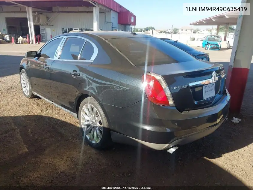 1LNHM94R49G635419 2009 Lincoln Mks