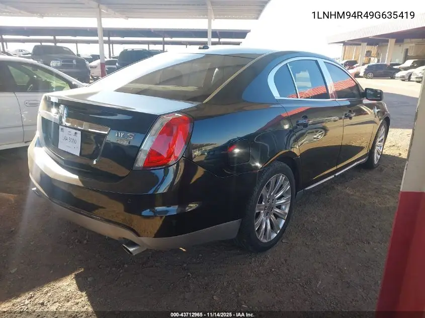 1LNHM94R49G635419 2009 Lincoln Mks