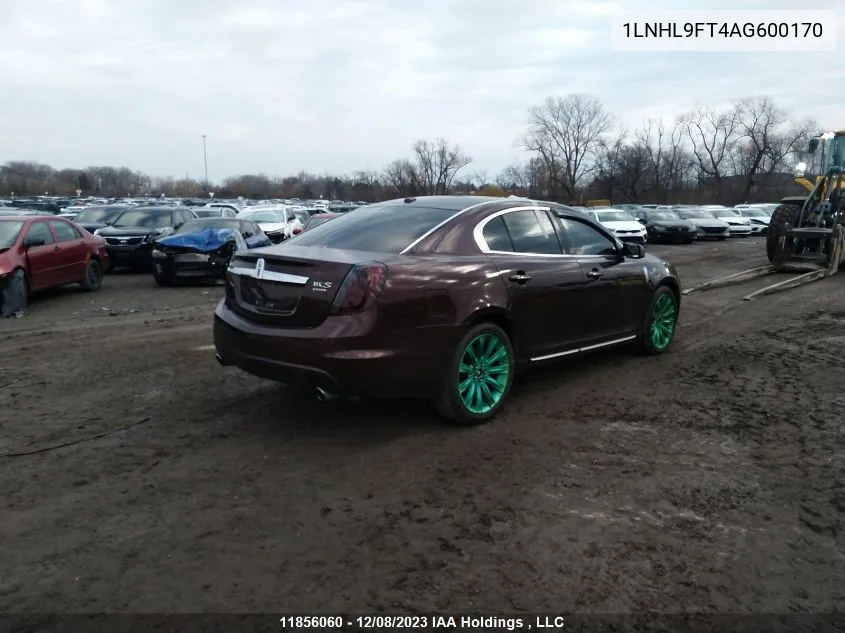 1LNHL9FT4AG600170 2010 Lincoln Mks