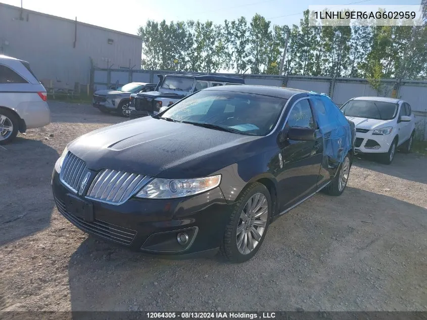 2010 Lincoln Mks VIN: 1LNHL9ER6AG602959 Lot: 12064305