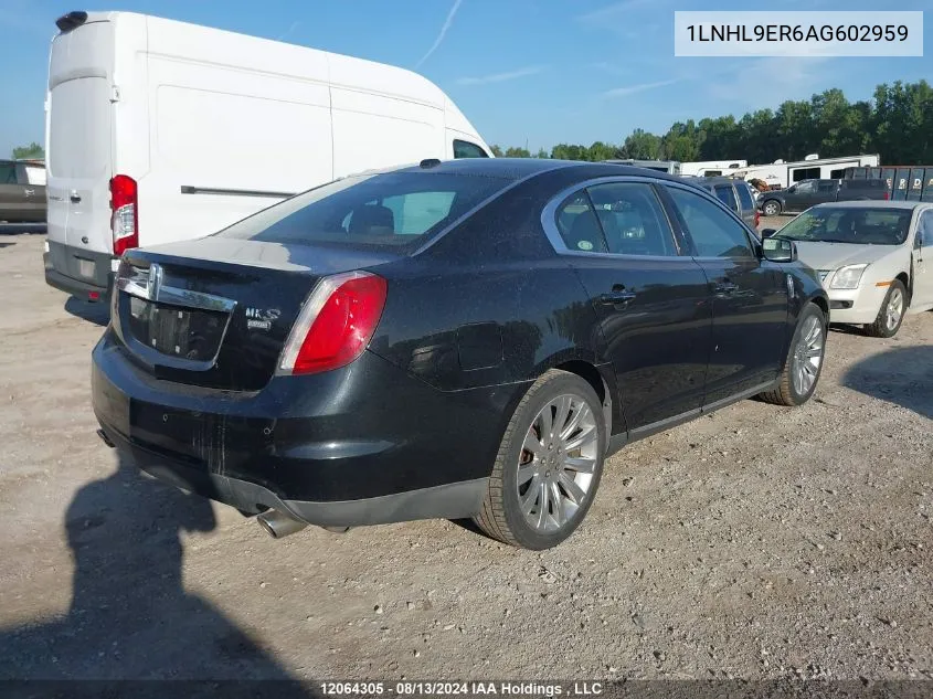 2010 Lincoln Mks VIN: 1LNHL9ER6AG602959 Lot: 12064305