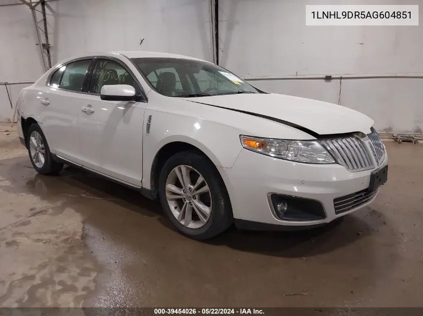 1LNHL9DR5AG604851 2010 Lincoln Mks