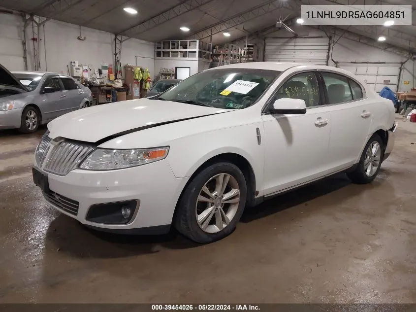 1LNHL9DR5AG604851 2010 Lincoln Mks