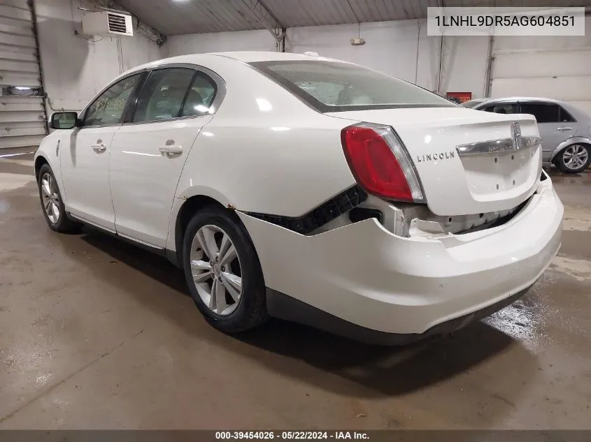 1LNHL9DR5AG604851 2010 Lincoln Mks