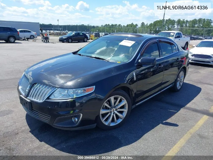 2010 Lincoln Mks VIN: 1LNHL9DR6AG614336 Lot: 39498812