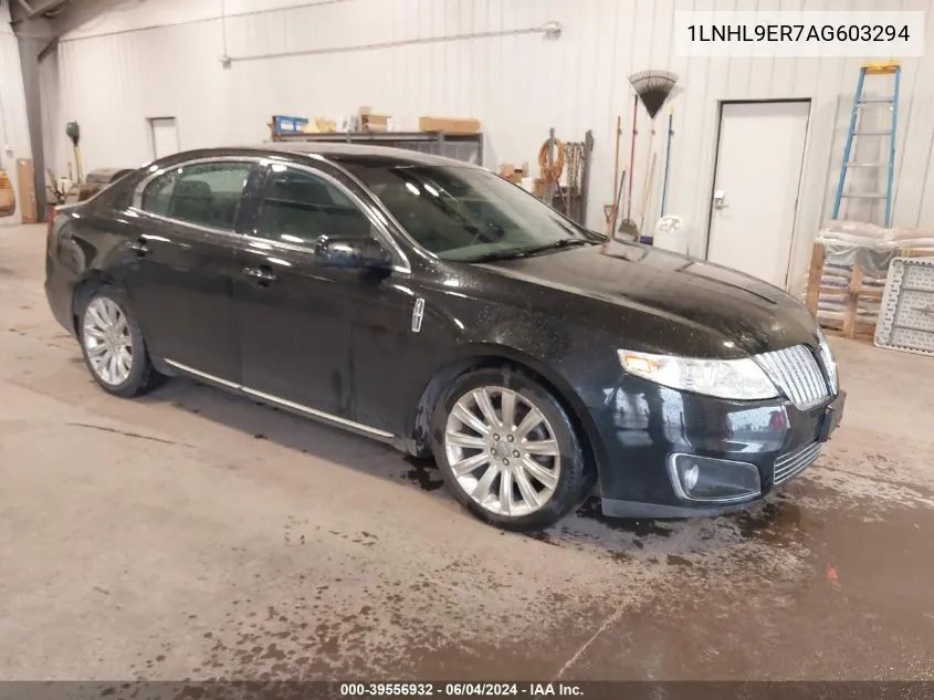 2010 Lincoln Mks VIN: 1LNHL9ER7AG603294 Lot: 39556932