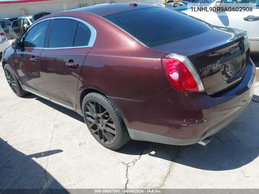 2010 Lincoln Mks VIN: 1LNHL9DR9AG602908 Lot: 39587891