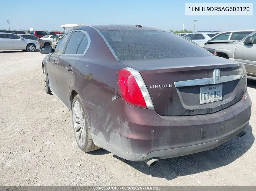 1LNHL9DR5AG603120 2010 Lincoln Mks