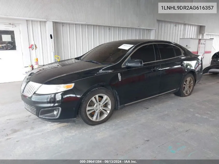 2010 Lincoln Mks VIN: 1LNHL9DR2AG616357 Lot: 39641354