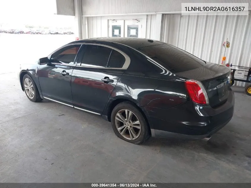 1LNHL9DR2AG616357 2010 Lincoln Mks