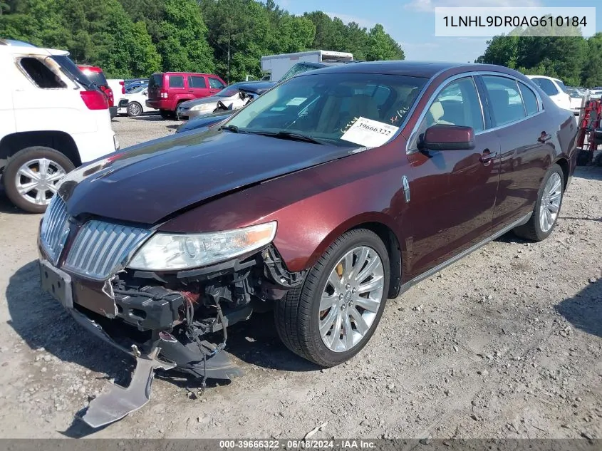 2010 Lincoln Mks VIN: 1LNHL9DR0AG610184 Lot: 39666322