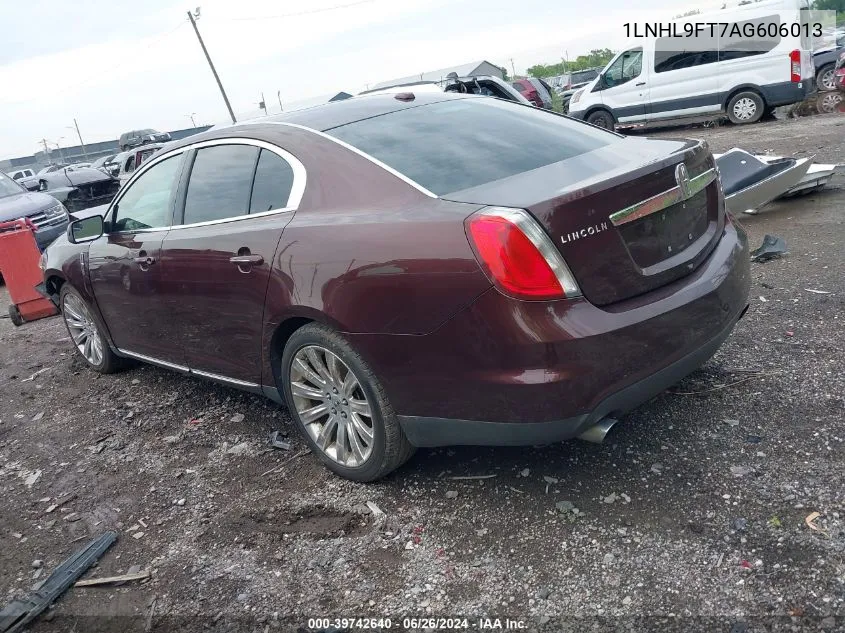 2010 Lincoln Mks VIN: 1LNHL9FT7AG606013 Lot: 39742640