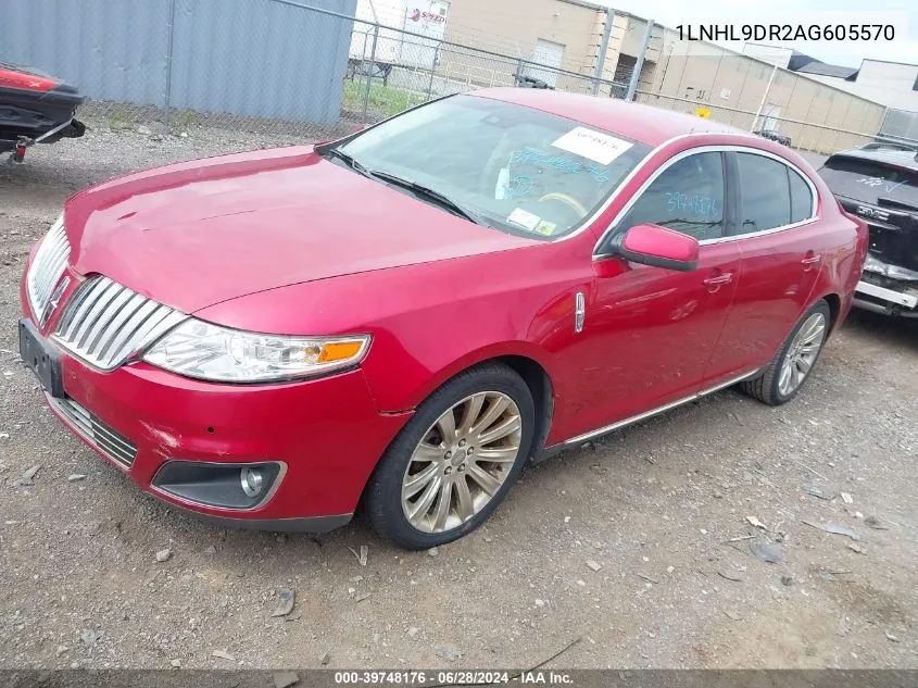 2010 Lincoln Mks VIN: 1LNHL9DR2AG605570 Lot: 39748176