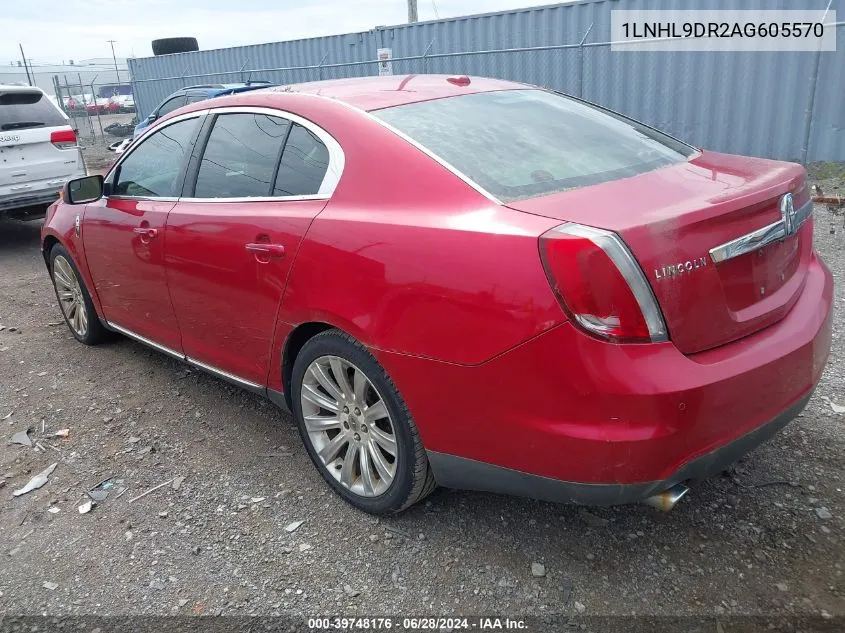 1LNHL9DR2AG605570 2010 Lincoln Mks