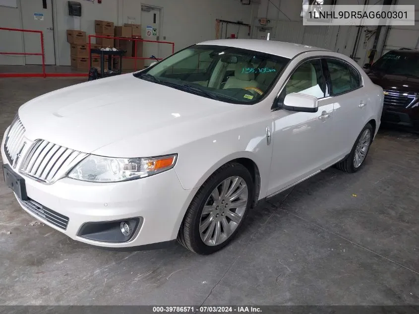 2010 Lincoln Mks VIN: 1LNHL9DR5AG600301 Lot: 39786571