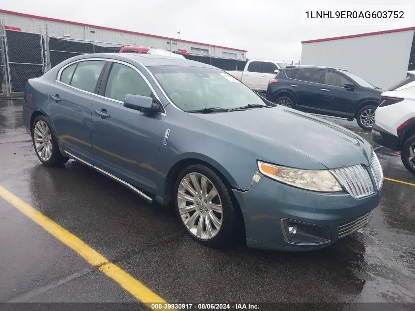 1LNHL9ER0AG603752 2010 Lincoln Mks