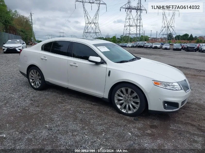 2010 Lincoln Mks Ecoboost VIN: 1LNHL9FT7AG614032 Lot: 39931999