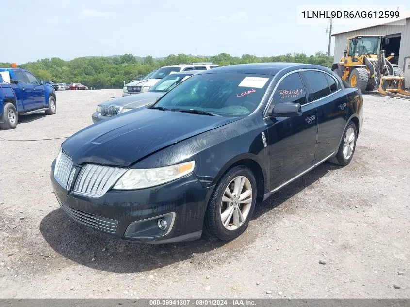 2010 Lincoln Mks VIN: 1LNHL9DR6AG612599 Lot: 39941307