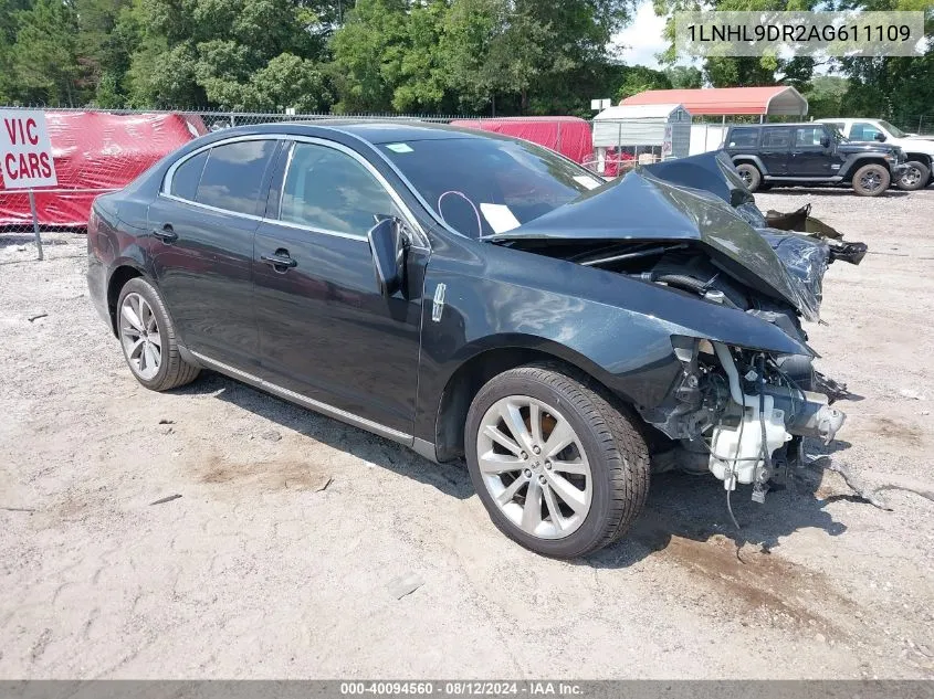 1LNHL9DR2AG611109 2010 Lincoln Mks