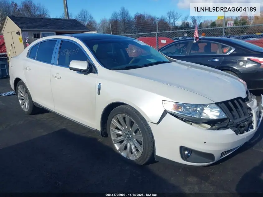 1LNHL9DR2AG604189 2010 Lincoln Mks