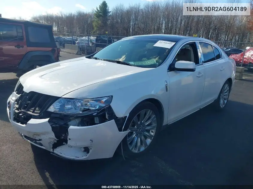 1LNHL9DR2AG604189 2010 Lincoln Mks