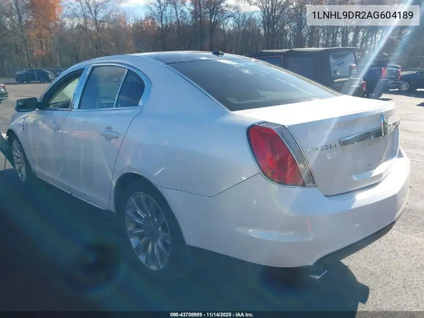 1LNHL9DR2AG604189 2010 Lincoln Mks
