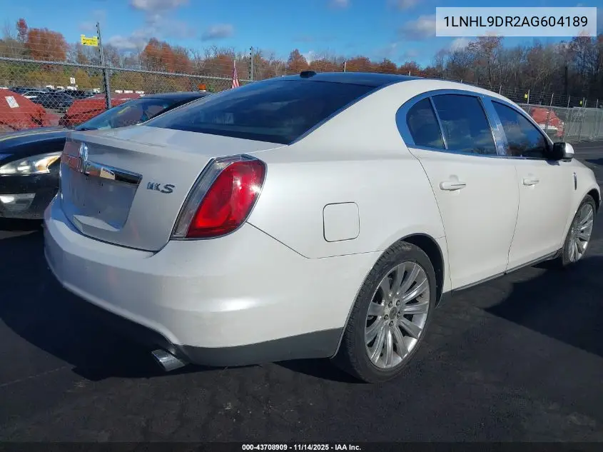 1LNHL9DR2AG604189 2010 Lincoln Mks