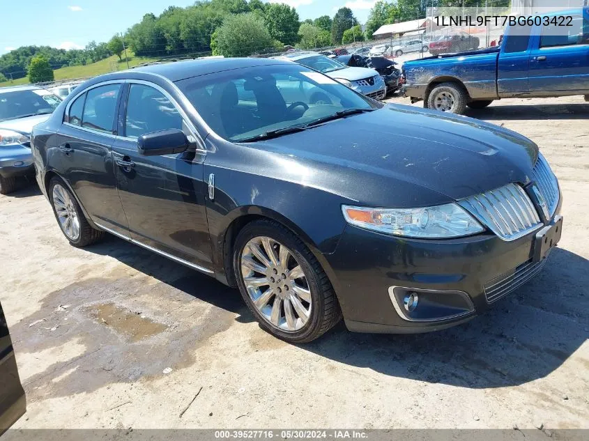 1LNHL9FT7BG603422 2011 Lincoln Mks Ecoboost