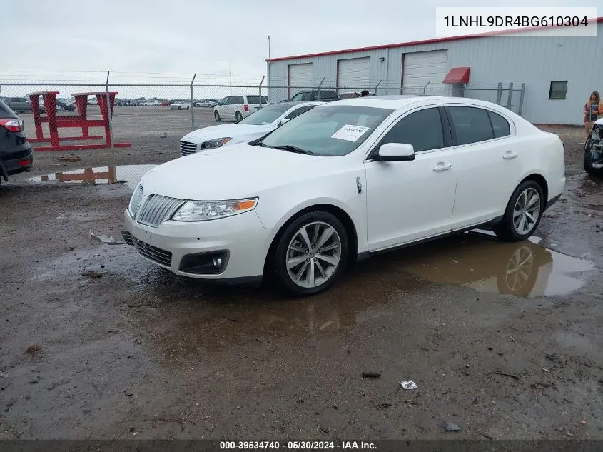 1LNHL9DR4BG610304 2011 Lincoln Mks