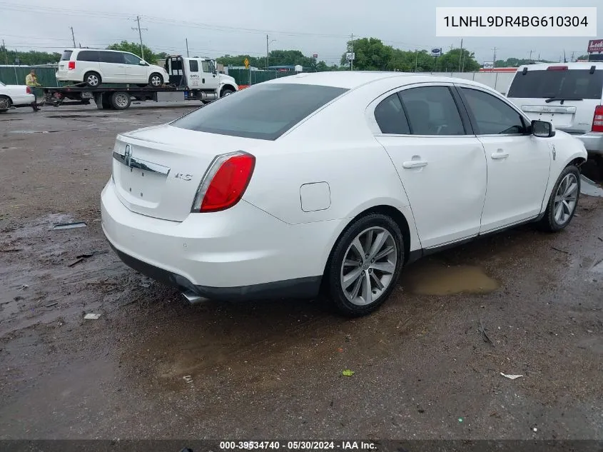 1LNHL9DR4BG610304 2011 Lincoln Mks