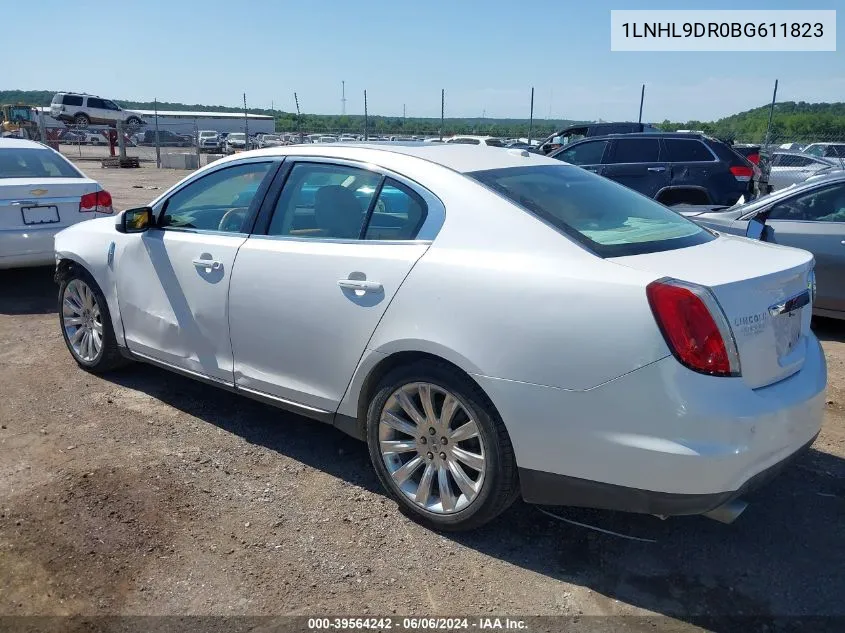 2011 Lincoln Mks VIN: 1LNHL9DR0BG611823 Lot: 39564242