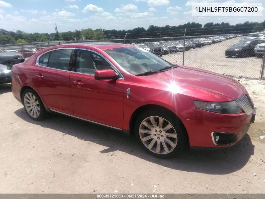 2011 Lincoln Mks Ecoboost VIN: 1LNHL9FT9BG607200 Lot: 39721583