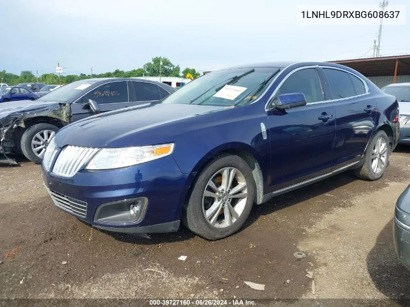 2011 Lincoln Mks VIN: 1LNHL9DRXBG608637 Lot: 39727160