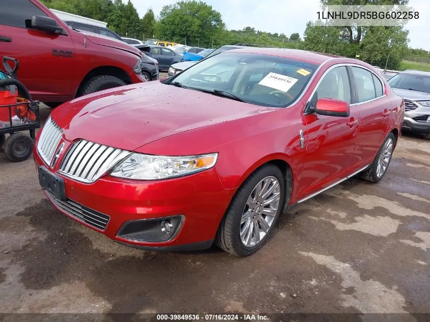 1LNHL9DR5BG602258 2011 Lincoln Mks