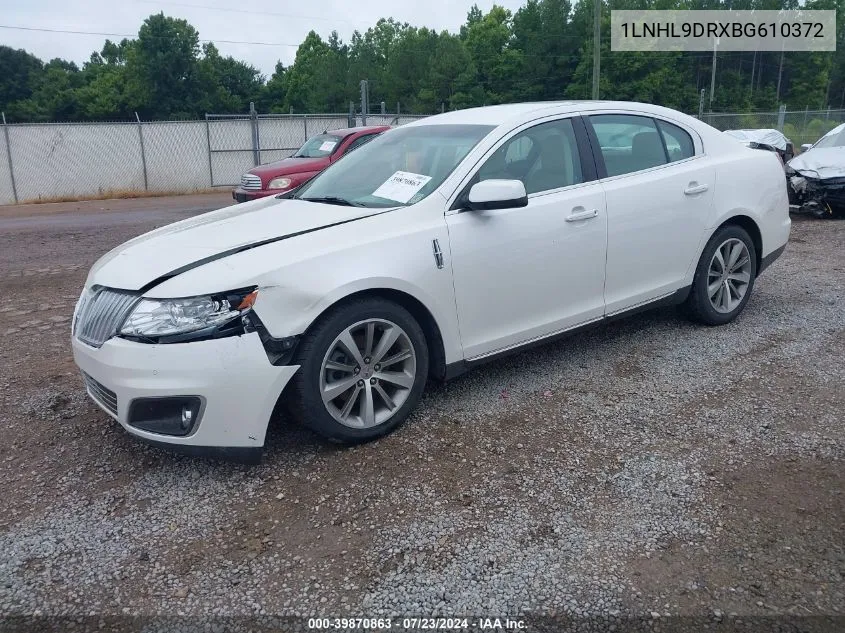 2011 Lincoln Mks VIN: 1LNHL9DRXBG610372 Lot: 39870863