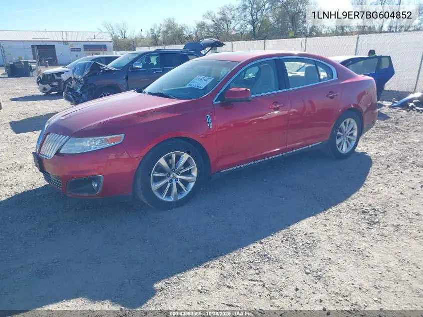 1LNHL9ER7BG604852 2011 Lincoln Mks