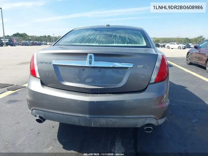 1LNHL9DR2BG608986 2011 Lincoln Mks
