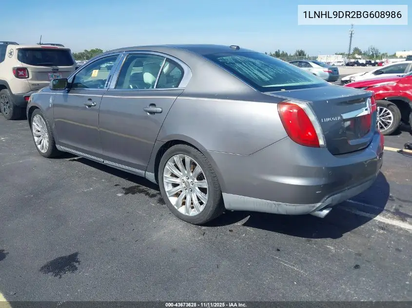 1LNHL9DR2BG608986 2011 Lincoln Mks
