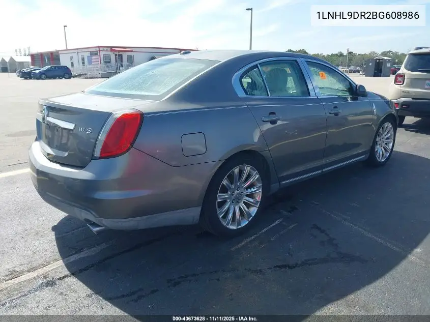 1LNHL9DR2BG608986 2011 Lincoln Mks