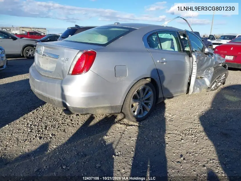 1LNHL9ER3CG801230 2012 Lincoln Mks
