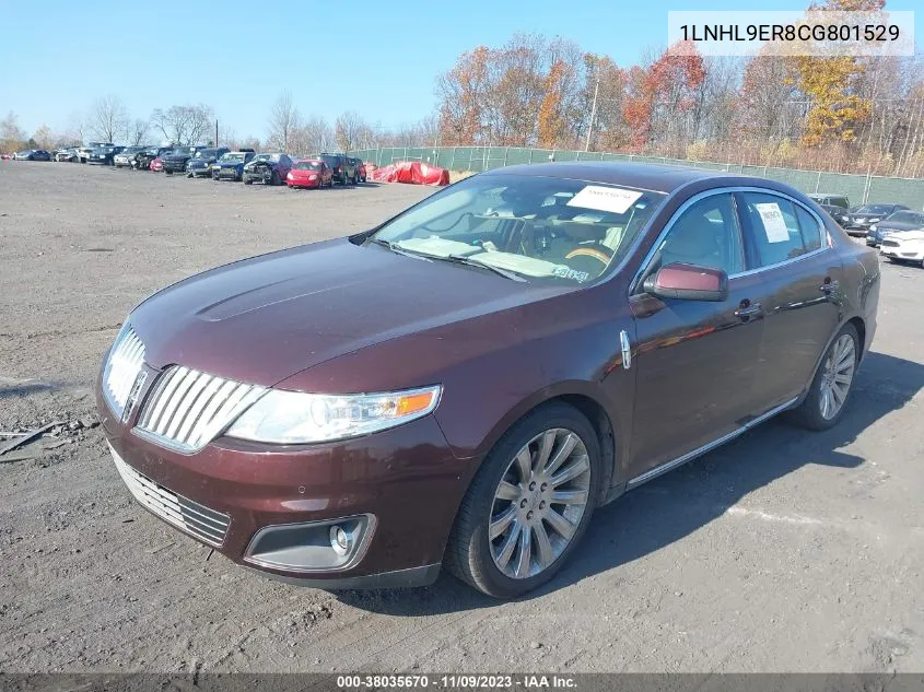 2012 Lincoln Mks VIN: 1LNHL9ER8CG801529 Lot: 38035670