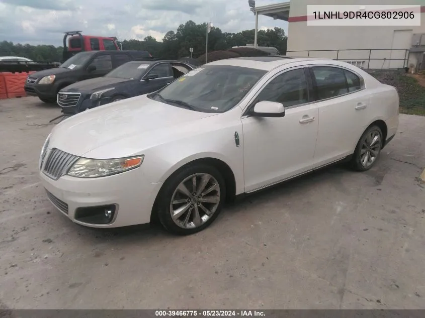 1LNHL9DR4CG802906 2012 Lincoln Mks